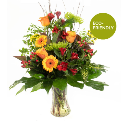 Over the Horizon - The perfect no fuss gift of beautiful rich blooms arranged in a glass vase. Over the Horizon - The perfect no fuss gift of beautiful rich blooms arranged in a glass vase.