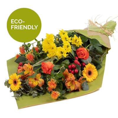 Harvest Drops - Unforgettable Autumn inspired flowers in Eco-friendly wrapping.  Harvest Drops - Unforgettable Autumn inspired flowers in Eco-friendly wrapping.