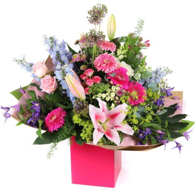 Grand Affection - Show your grand affection with this luxurious bouquet of the finest blooms of the season. Arranged in beautiful packaging, this bouquet is perfect for expressing your deepest emotions and making a lasting impression. Grand Affection - Show your grand affection with this luxurious bouquet of the finest blooms of the season. Arranged in beautiful packaging, this bouquet is perfect for expressing your deepest emotions and making a lasting impression.